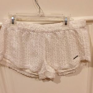 Abercrombie lace and sequined shorts